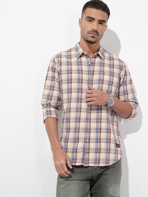 The Roadster Life Co. Checked Pure Cotton Casual Shirt - Image 3