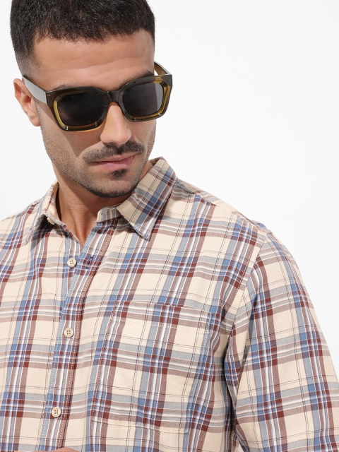 The Roadster Life Co. Checked Pure Cotton Casual Shirt - Image 2