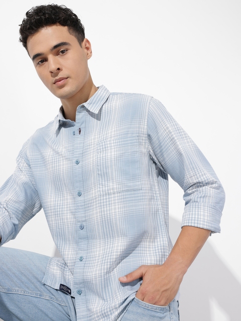 The Roadster Life Co. Pure Cotton Checked Casual Shirt
