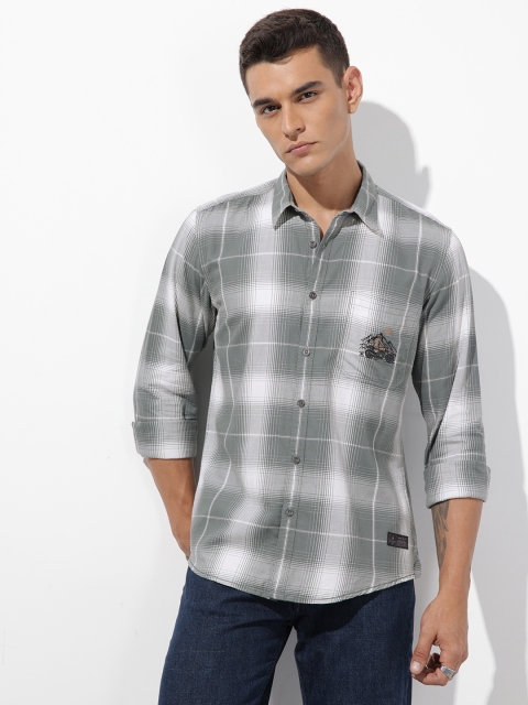The Roadster Life Co. Checked Pure Cotton Casual Shirt - Image 3