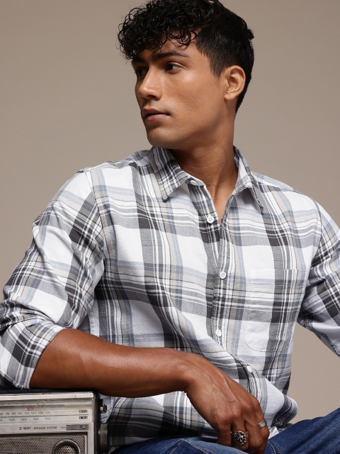 The Roadster Life Co. Pure Cotton Checked Casual Shirt - Image 2