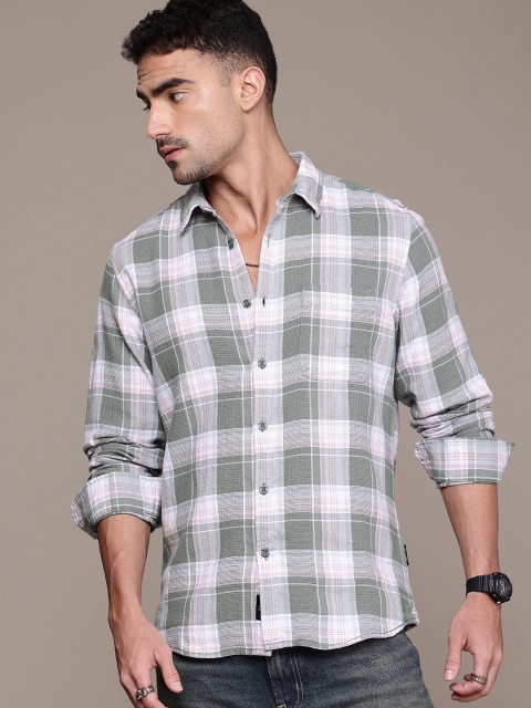 The Roadster Life Co. Pure Cotton Checked Casual Shirt - Image 3