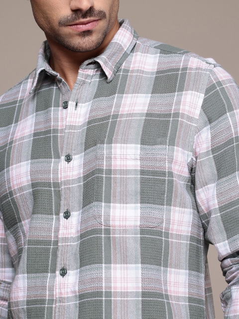 The Roadster Life Co. Pure Cotton Checked Casual Shirt - Image 2
