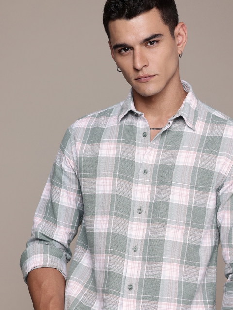 The Roadster Life Co. Pure Cotton Checked Casual Shirt - Image 2