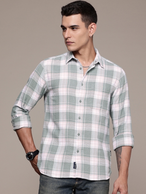 The Roadster Life Co. Pure Cotton Checked Casual Shirt - Image 3