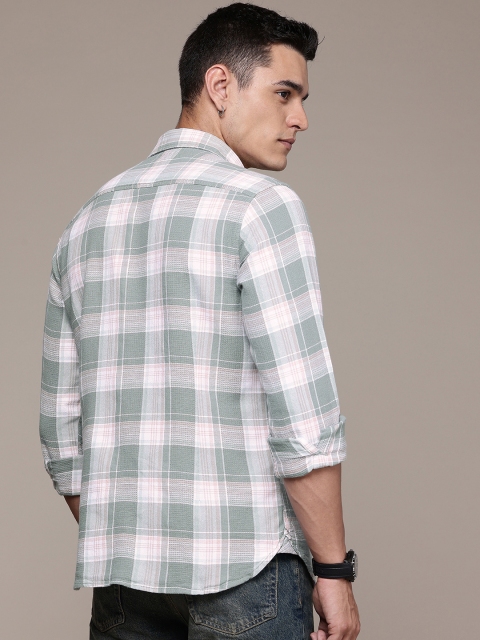 The Roadster Life Co. Pure Cotton Checked Casual Shirt - Image 5