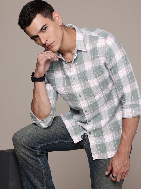 The Roadster Life Co. Pure Cotton Checked Casual Shirt