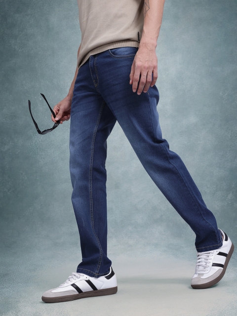 The Roadster Life Co. Men Slim Fit Mid-Rise Light Fade Stretchable Jeans