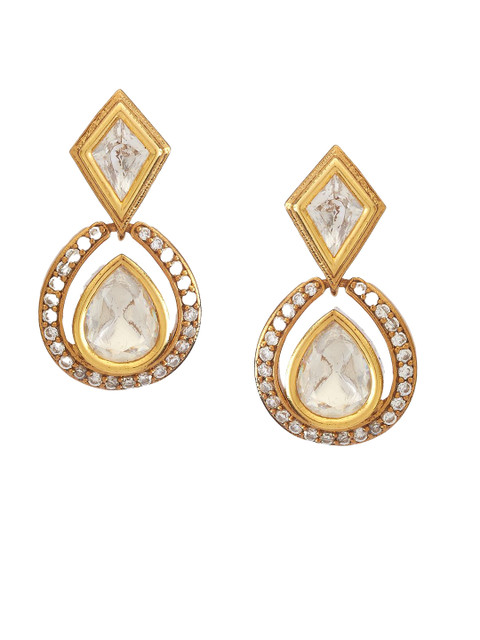 Kushal's Fashion Jewellery Contemporary Drop Earrings - Image 2
