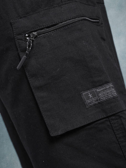 The Roadster Life Co. Men Relaxed Fit Pure Cotton Cargo Shorts with Buckle Closure - Image 7