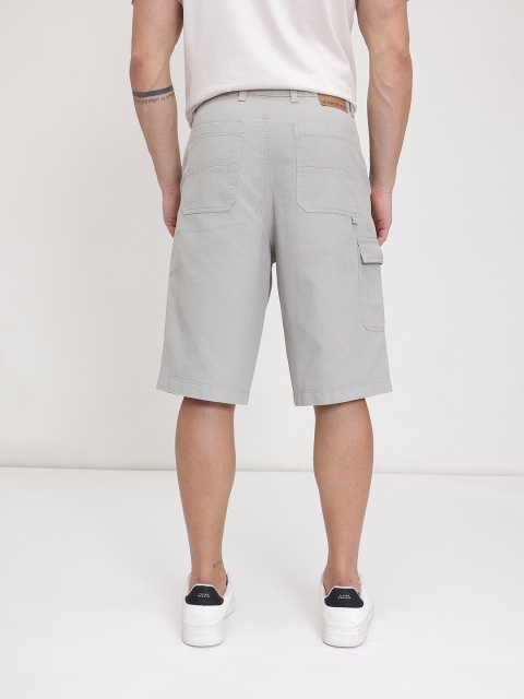 The Roadster Life Co. Men Mid-Rise Waffle Knit Baggy Fit Cargo-Style Skater Shorts - Image 4