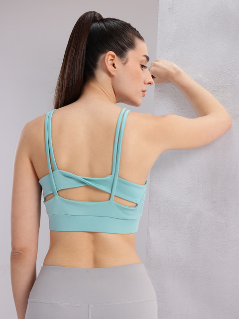 HRX by Hrithik Roshan Lightly Padded Rapid-Dry Styled Back Yoga Bra