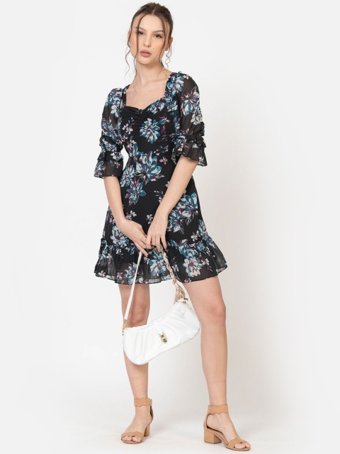 June 9 Clothing Women Floral Print Fit & Flare Midi Dress - Image 6