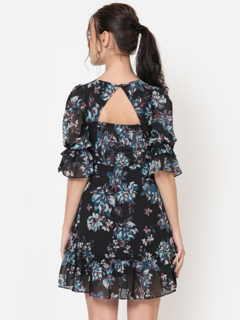 June 9 Clothing Women Floral Print Fit & Flare Midi Dress - Image 5