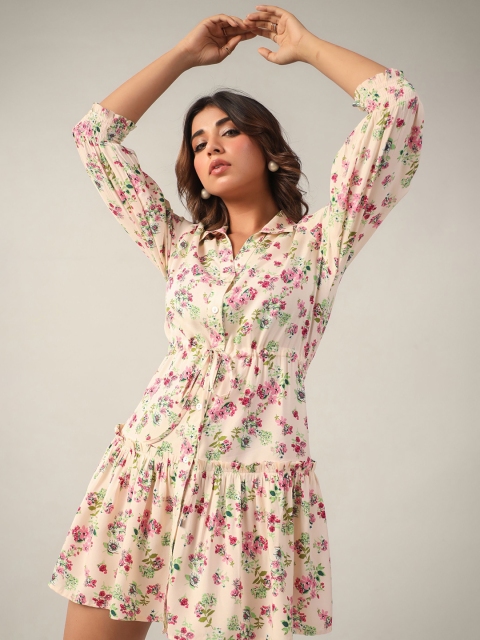 June 9 Clothing Women Floral Printed Fit & Flare Midi Dress - Image 5