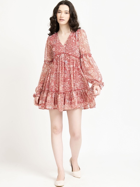 June 9 Clothing Floral Printed Fit & Flare Mini Dress - Image 5