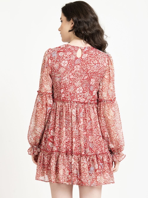 June 9 Clothing Floral Printed Fit & Flare Mini Dress - Image 4