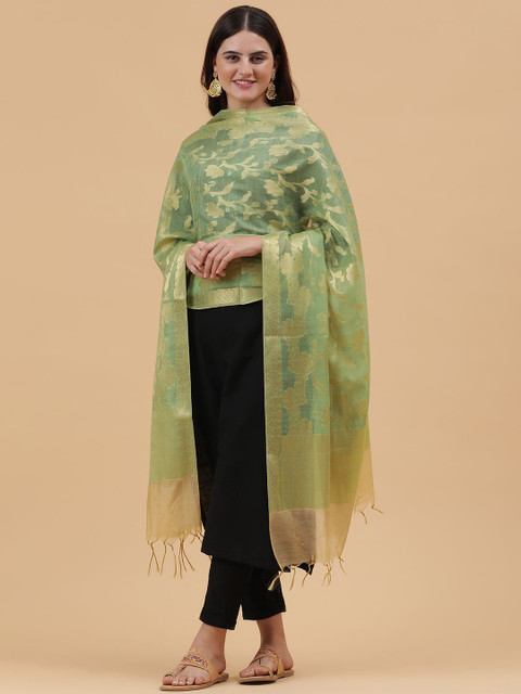 BANJARA INDIA Woven Design Dupatta with Zari - Image 3