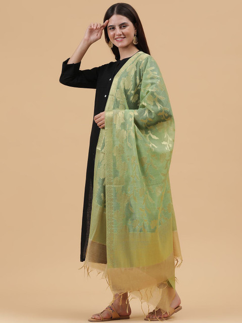 BANJARA INDIA Woven Design Dupatta with Zari - Image 4