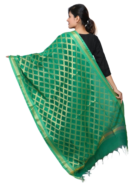 BANJARA INDIA Woven Design Dupatta with Zari - Image 4