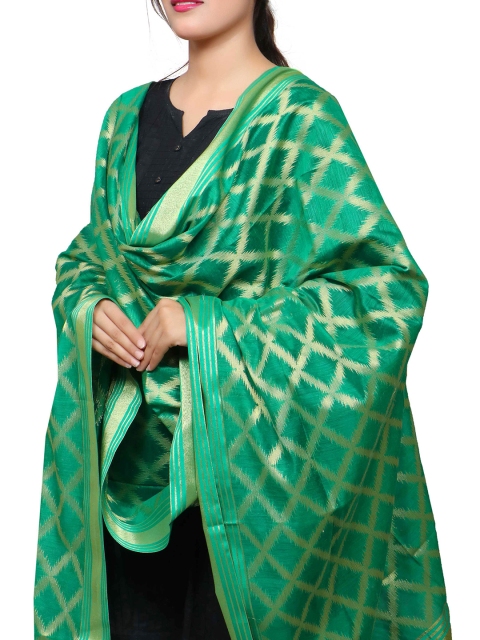BANJARA INDIA Woven Design Dupatta with Zari - Image 2