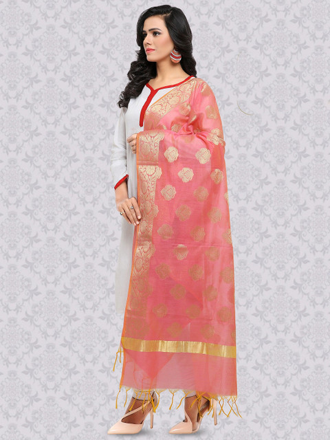 BANJARA INDIA Woven Design Dupatta with Zari - Image 3