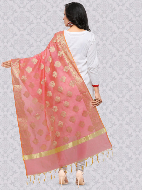 BANJARA INDIA Woven Design Dupatta with Zari - Image 4