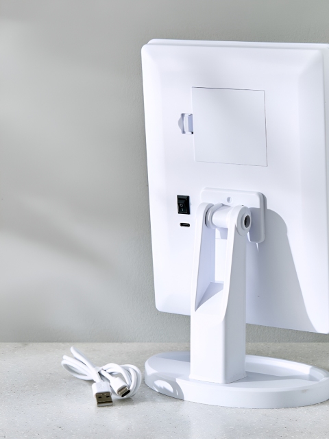 Home Centre White Single Sided LED Table Mirror - Image 6