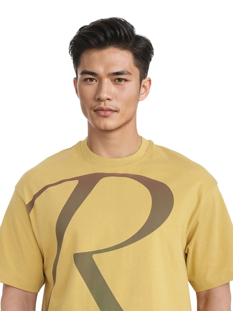 RARE RABBIT Men ELZO Typography Printed Round Neck Cotton Relaxed Fit T-shirt - Image 7