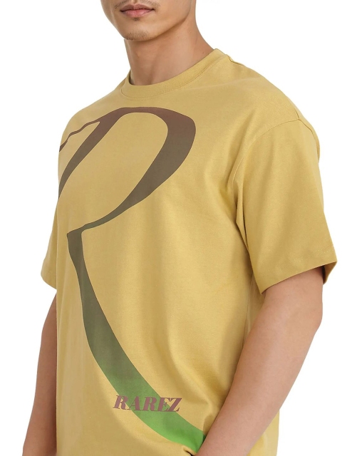 RARE RABBIT Men ELZO Typography Printed Round Neck Cotton Relaxed Fit T-shirt - Image 2