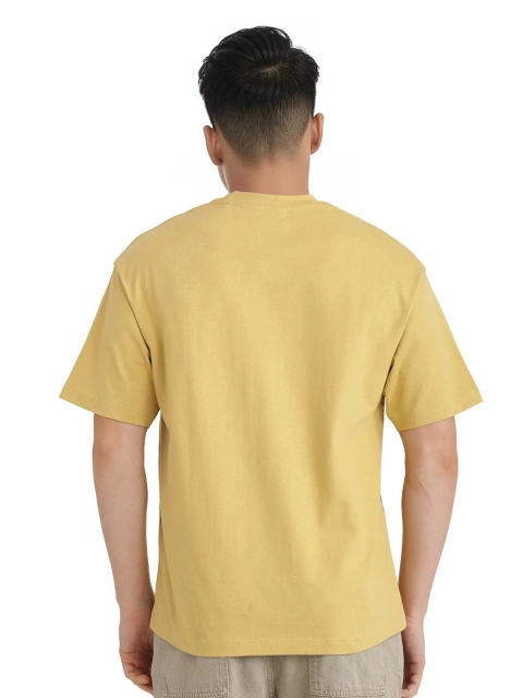 RARE RABBIT Men ELZO Typography Printed Round Neck Cotton Relaxed Fit T-shirt - Image 5