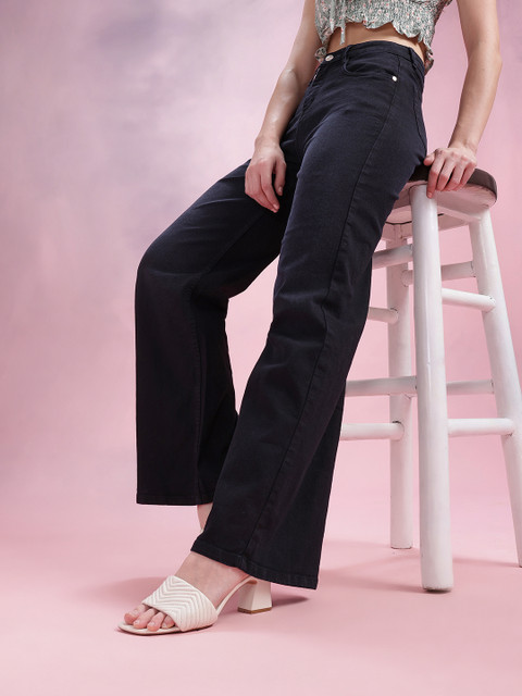 DressBerry Women Wide Leg Fit Jeans