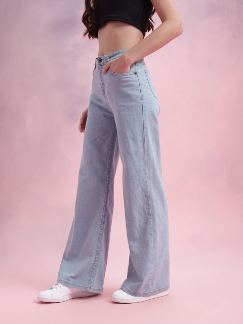 DressBerry Women Mid-Rise Wide Leg Stretchable Jeans - Image 3