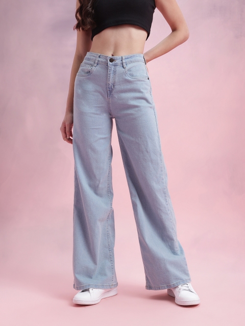 DressBerry Women Mid-Rise Wide Leg Stretchable Jeans - Image 2