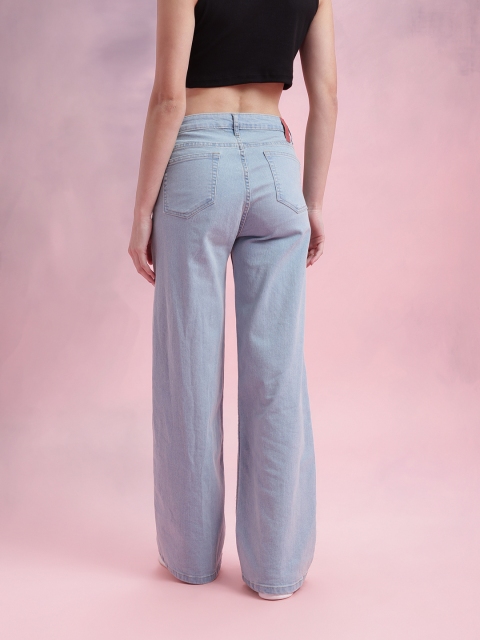 DressBerry Women Mid-Rise Wide Leg Stretchable Jeans - Image 4