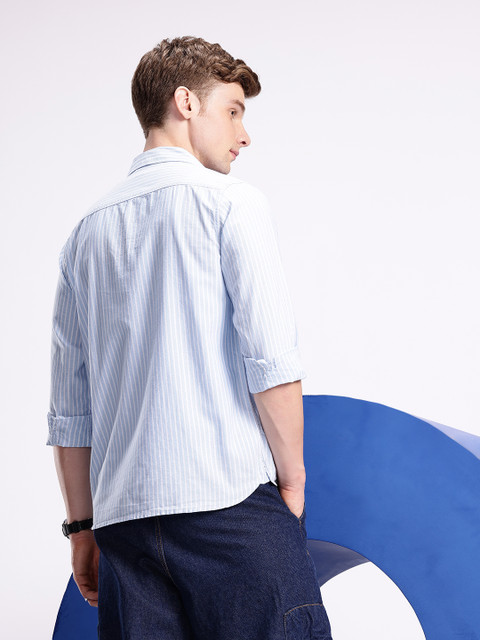 Aeropostale Striped Pure Cotton Casual Shirt - Image 5