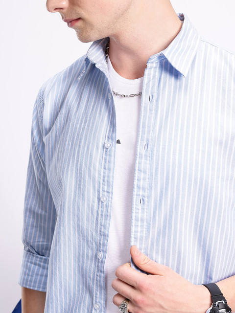 Aeropostale Striped Pure Cotton Casual Shirt - Image 2