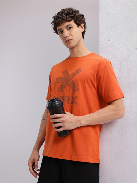 HRX by Hrithik Roshan Men Brand Logo Printed Training T-shirt