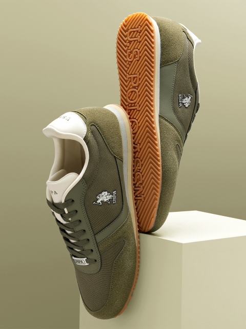 U.S. Polo Assn. Men Lace-Ups Round Toe PU Sneakers