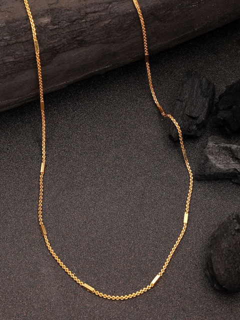 NVR Women Gold-Plated Minimal Chain