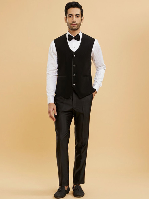Twamev Men Tailored-Fit Single-Breasted Five-Piece Suit - Image 4