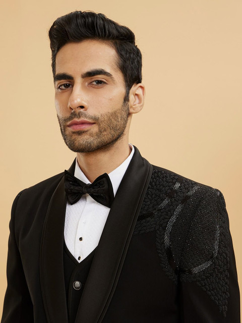 Twamev Men Tailored-Fit Single-Breasted Five-Piece Suit - Image 2
