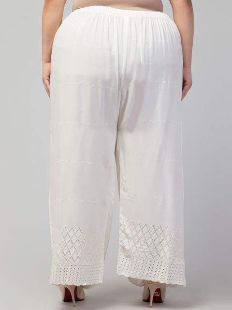 STYLE PREZONE Women Ethnic Motifs Embroidered Ethnic Palazzos - Image 3