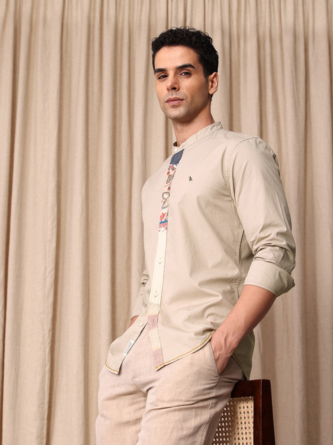Mr Bowerbird Tailored Fit Pure Cotton Casual Shirt