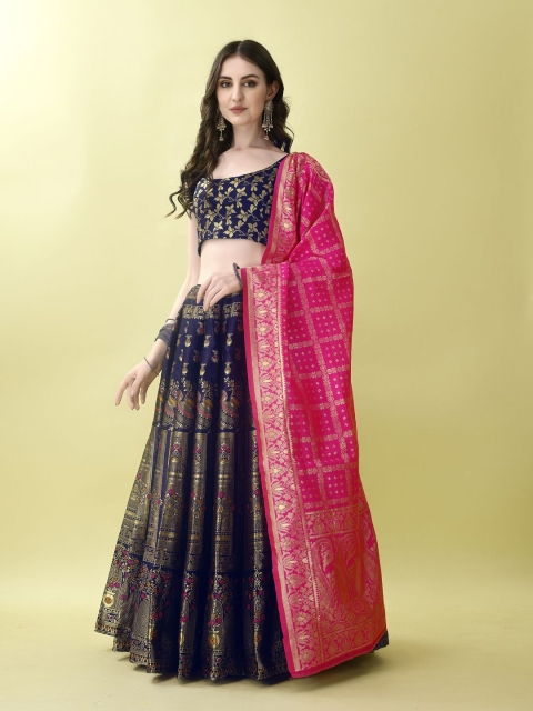 SWAMI STUDIO Ready to Wear Lehenga & Unstitched Blouse With Dupatta
