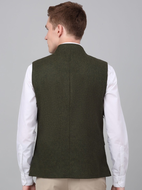 Cantabil Self Design Single-Breasted Slim Fit Nehru Jacket - Image 5