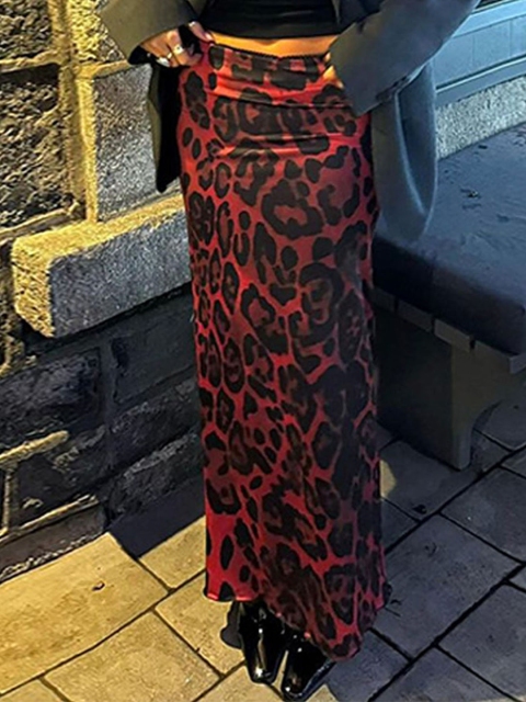 LULU & SKY Women Printed A-Line Trim Maxi Skirt