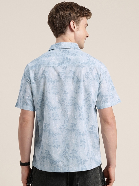 HERE&NOW Floral Printed Pure Cotton Casual Shirt - Image 4
