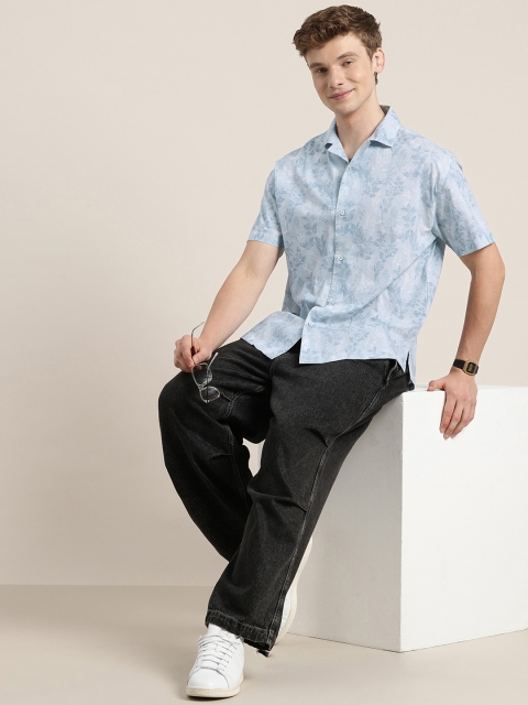 HERE&NOW Floral Printed Pure Cotton Casual Shirt - Image 5