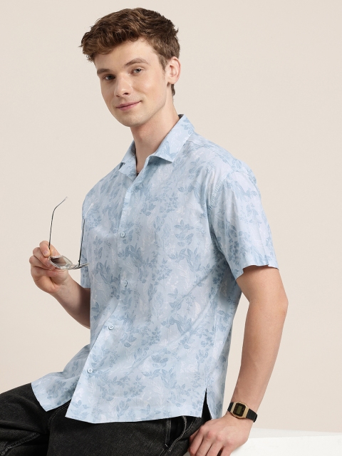 HERE&NOW Floral Printed Pure Cotton Casual Shirt